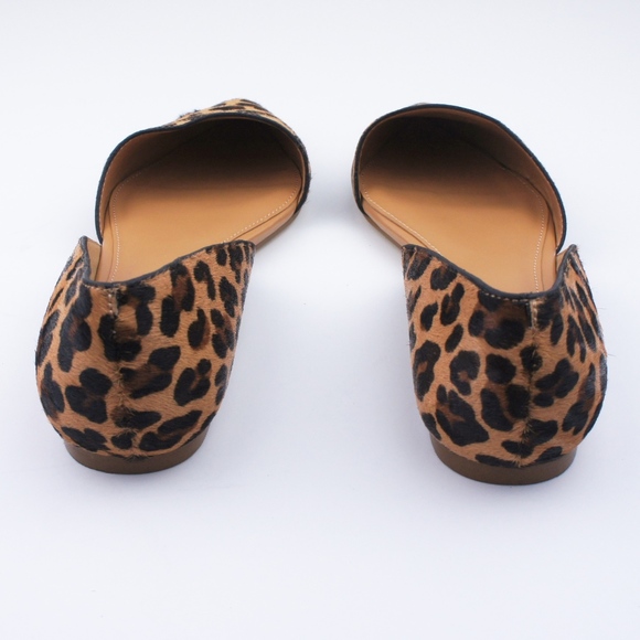 New JCREW Zoe Calf Hair d'Orsay Flats in Leopard - Picture 4 of 4